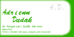 adrienn dudak business card